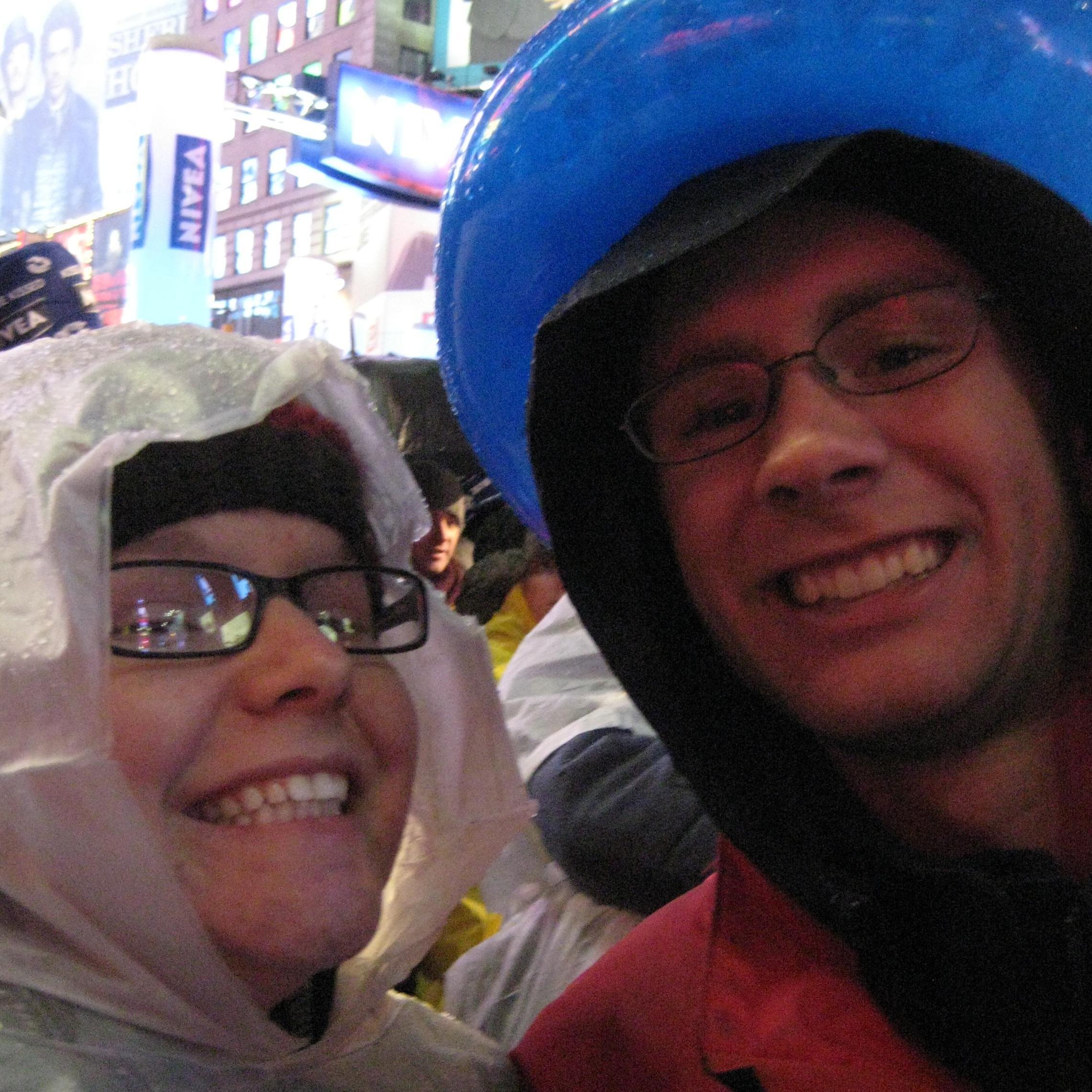 Time Square for the Ball Drop to bring in 2010. Sarah and Andrew broke up a month prior to this trip but went anyways. Both agree that this trip saved their friendship.