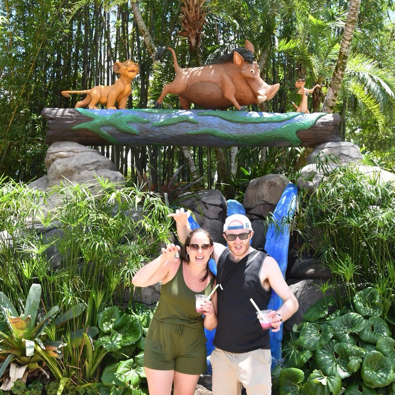 May 2022 - Animal Kingdom at Disney World visiting CJ's brother, Tim (groomsman)