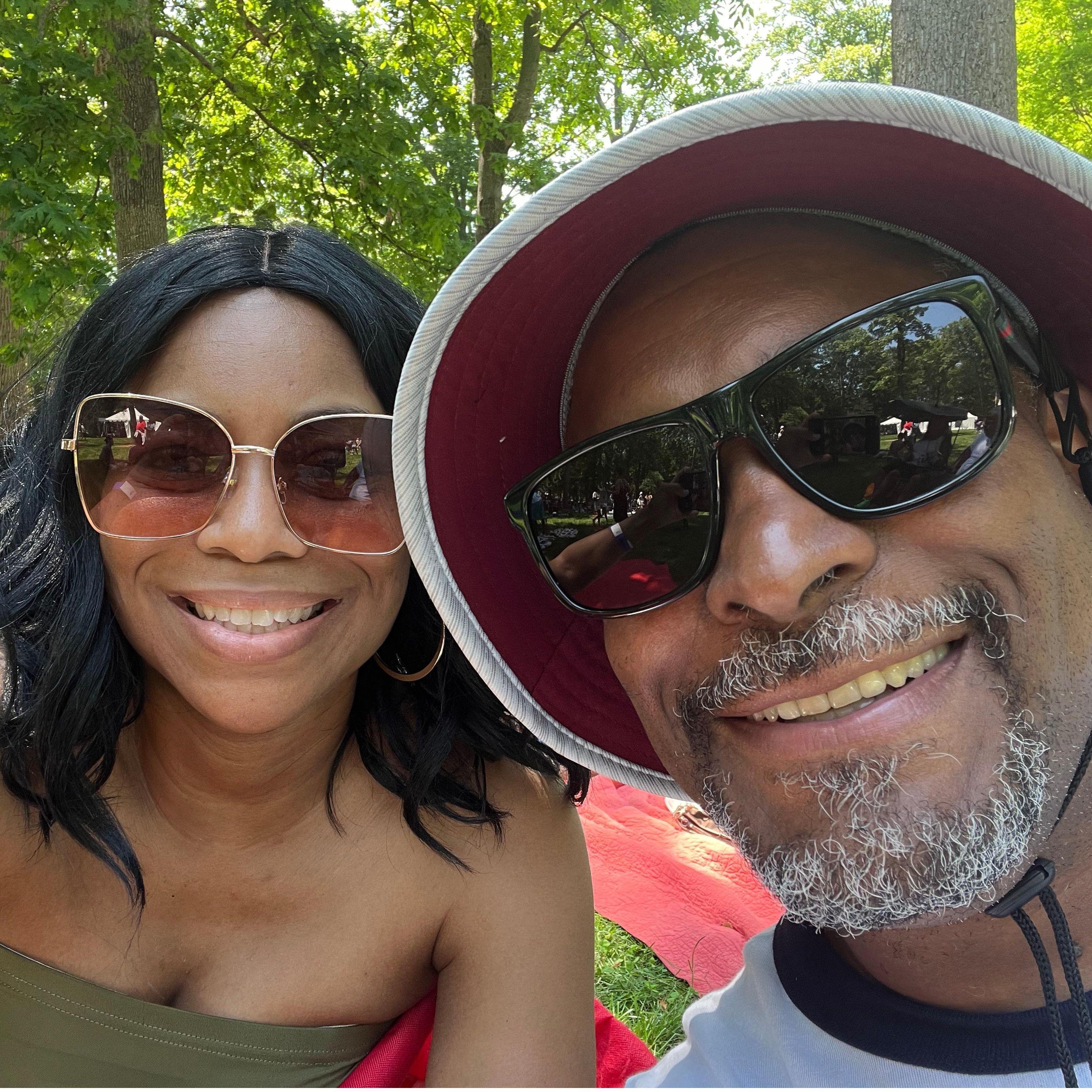 At a wine tasting festival