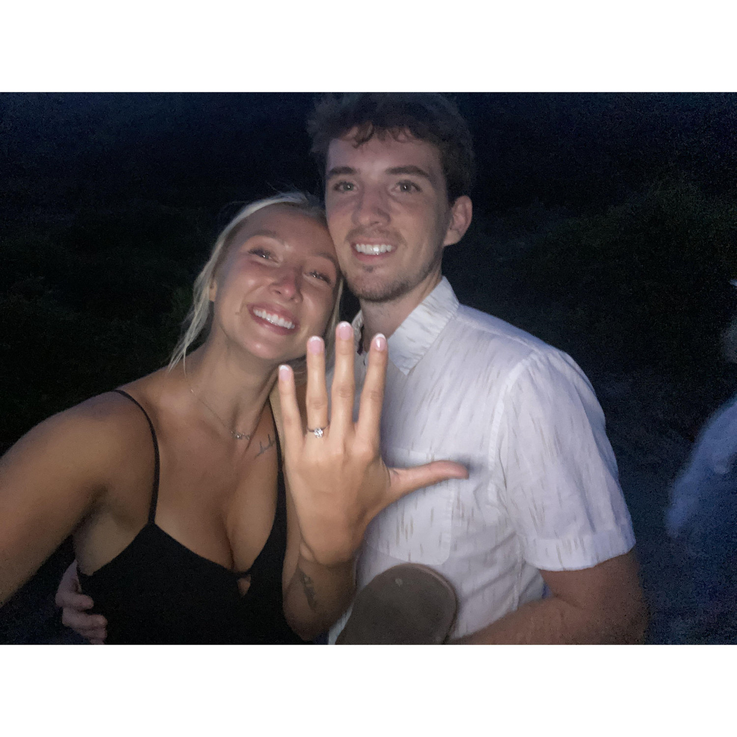 The moment I said "yes!" to forever with Matthew.