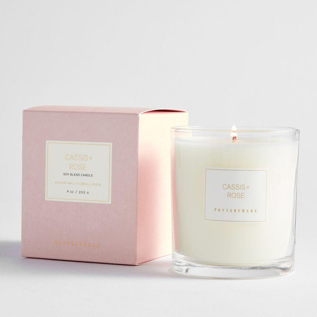 Signature Scented Candle, Cassis & Rose, 9 oz.