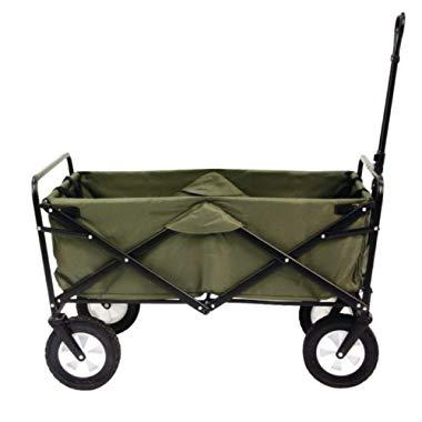 Mac Sports Collapsible Folding Outdoor Utility Wagon, Green