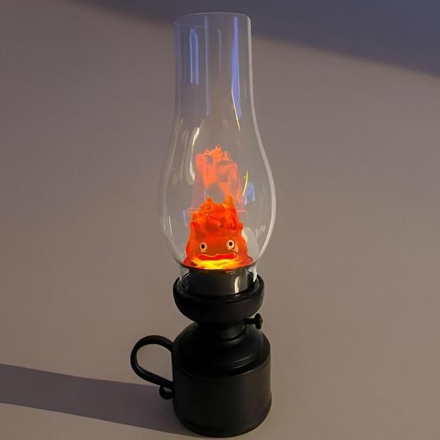 Calcifer Lamp - Cute Anime Night Light - Manga Nightlight - Kawaii Home Decor - Howl's Moving Castle Decorations - Calcifer Table Lamp
