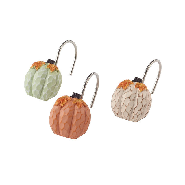 Avanti Grateful Patch Harvest Resin 12-Pc. Shower Curtain Hooks