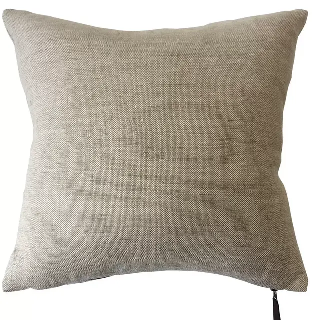 Bee & Willow™ Home Solid Woven Linen Square Throw Pillow in Linen