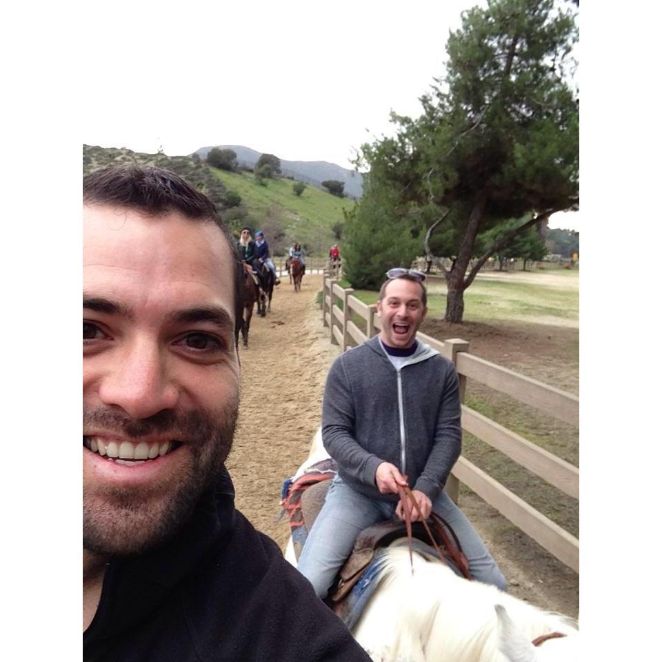 Riding horses in Los Angeles for Mike's Birthday