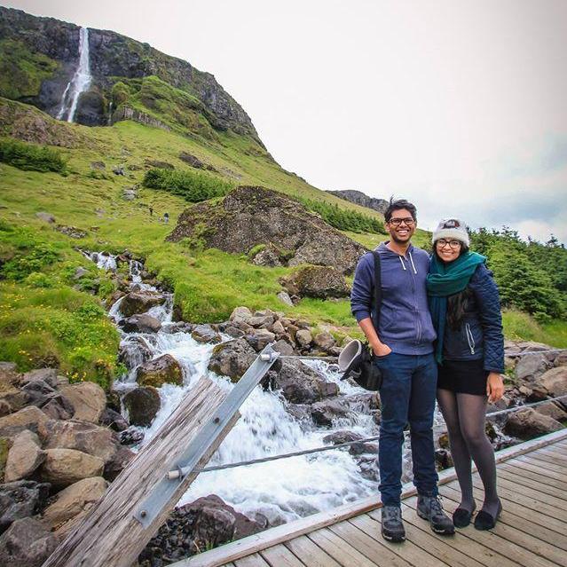 Dressed wildly inappropriately for the weather in Iceland