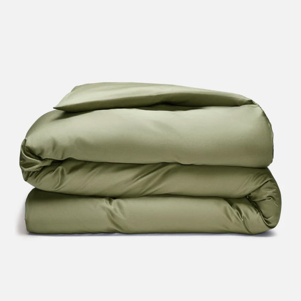 Luxe Sateen Duvet Cover - Fresh Moss