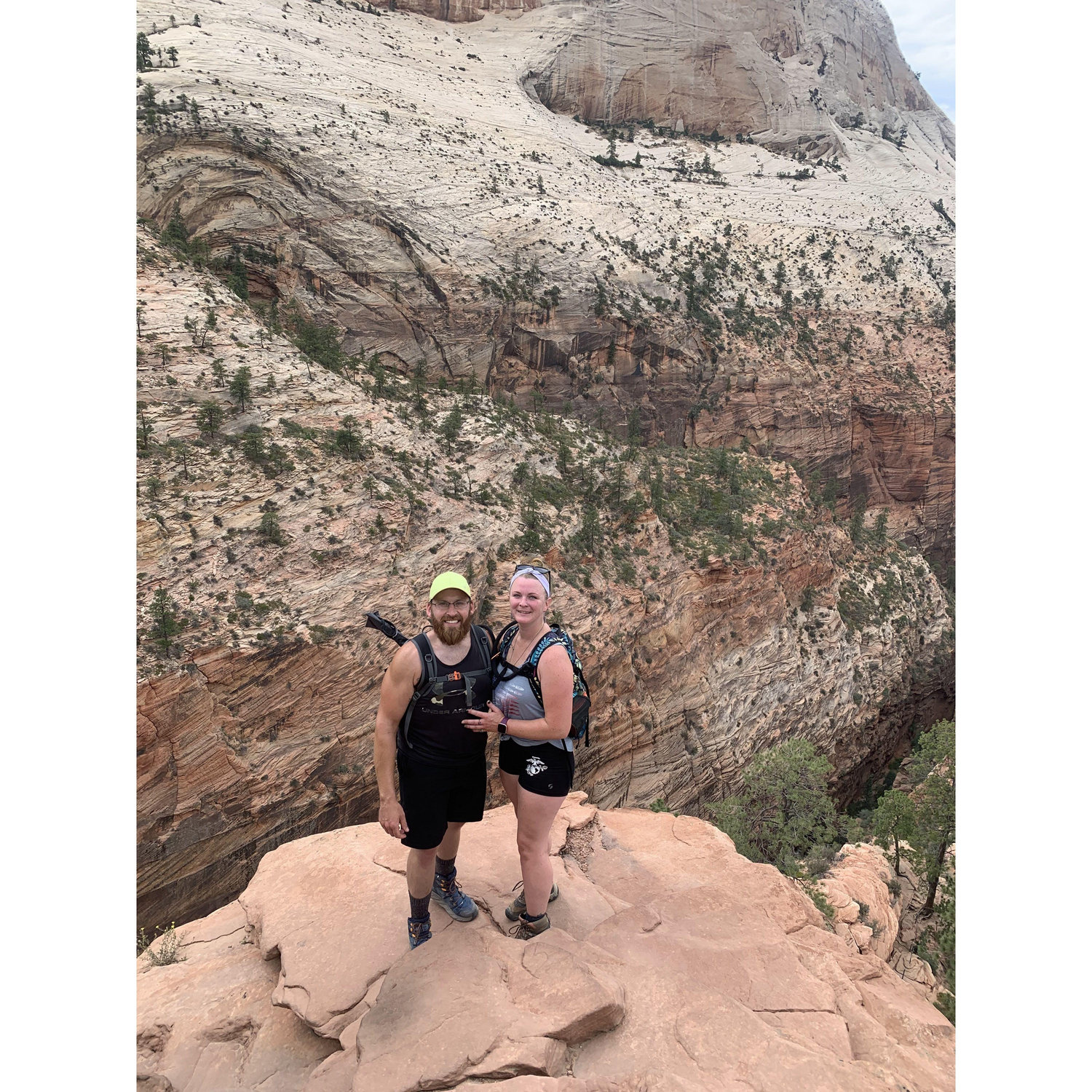 At the top of Angel's Landing, Zion National Park, July 2022