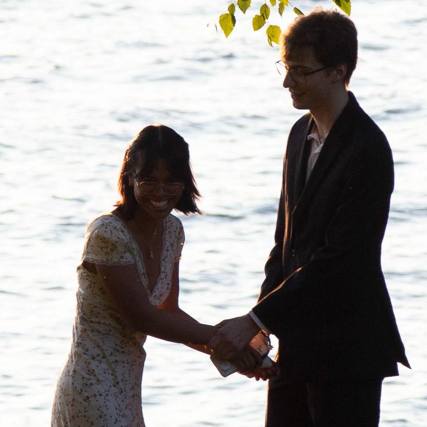 Megan: Please don't, there's people right there...I'm so nervous!