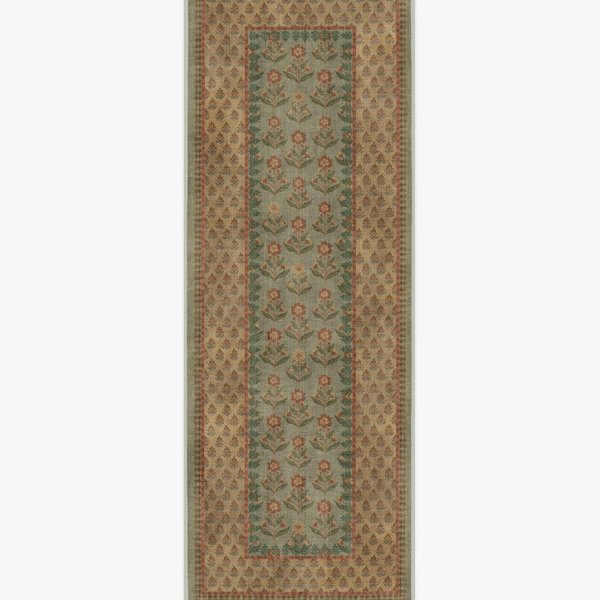 Sundara Sage & Ochre Rug | All-In-One Rug | 2.5x7 | Ruggable