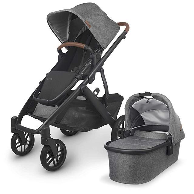 Vista V2 Stroller - Greyson (Charcoal Melange/Carbon/Saddle Leather)