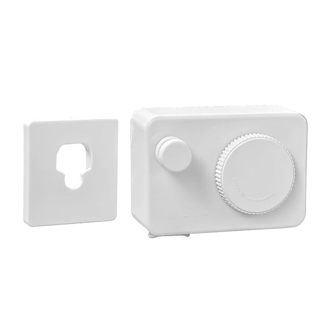 JOOM Retractable Clothesline Heavy Duty Clothes Drying Laundry Line Wall Mounted Easy Hanging Clothes Drying Laundry Line Retracting Hanging Lock to Prevent Sagging (Rectangle,White)