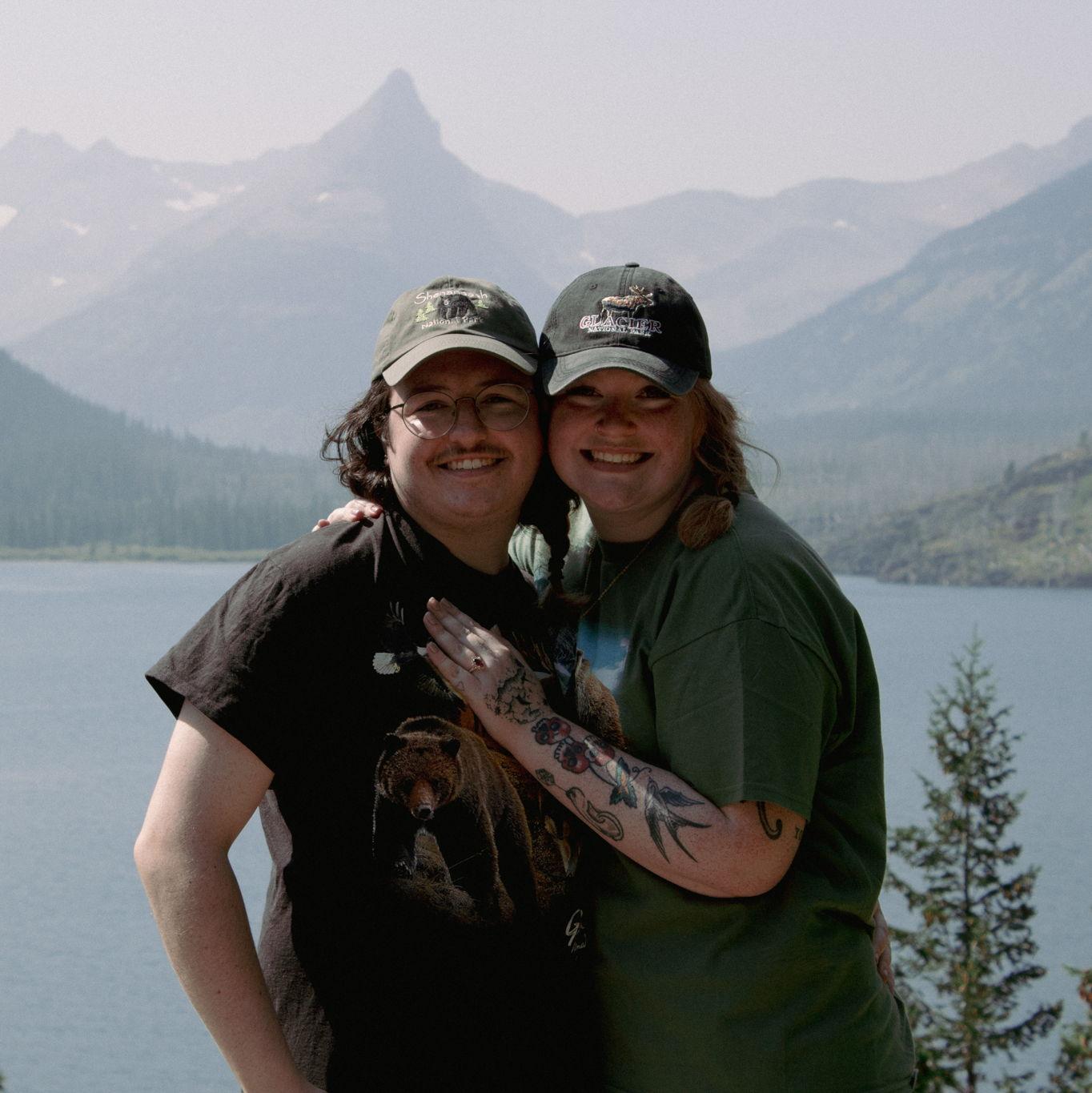 Our first picture after she said yes :)