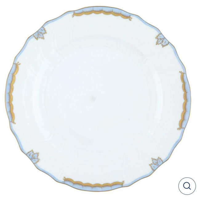 Princess Victoria Light Blue Dinner Plate