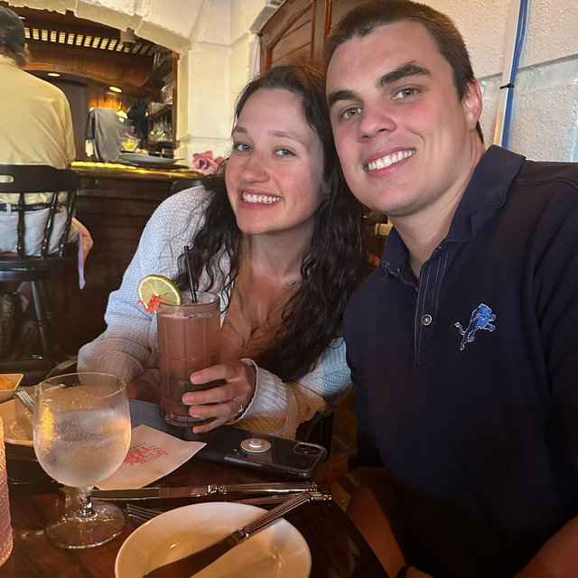 Dinner For Two On Our Honeymoon