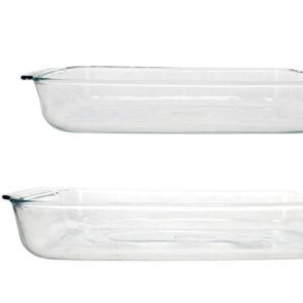 Pyrex Clear Glass Casserole Baking Dishes Set – 233 (3-Qt) and 232 (2-Qt) Rectangular Oven Bakeware – Perfect for Casseroles, Brownies, Food Preparation and so much More - Made in the USA