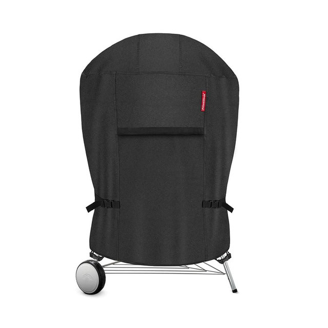 Porch Shield Outdoor Charcoal Kettle Grill Cover 18 inch Waterproof 600D Round Smoker Cover Fits Most Kettle Grill 23" Dia x 33" H, Black