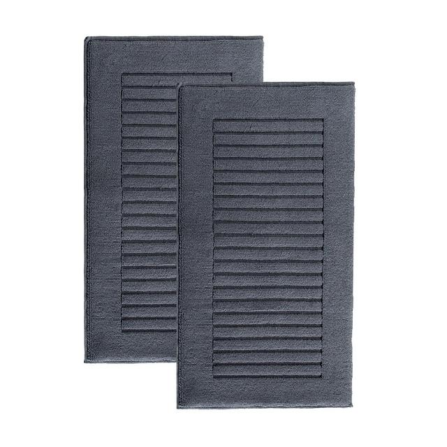 Enchante Home Vague 2-Pc. Turkish Cotton Bath Mat Set