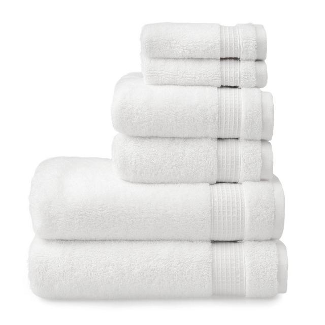 Martha Stewart Noah Turkish Cotton 6-Piece Towel Set in White