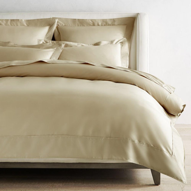 Chambers® 600 Thread Count Sateen Duvet Cover, King, Oatmeal