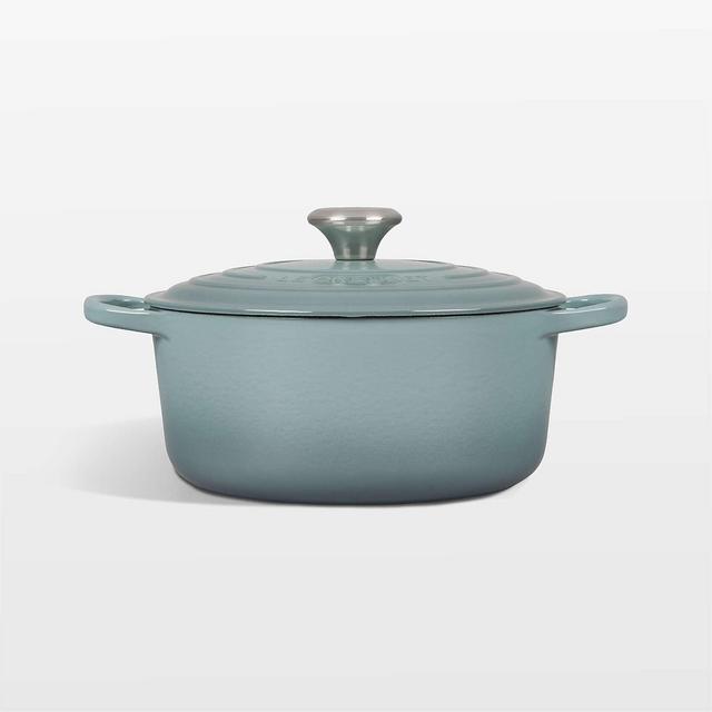 Le Creuset ® Signature 4.5-Qt. Sea Salt Blue Enameled Cast Iron Dutch Oven