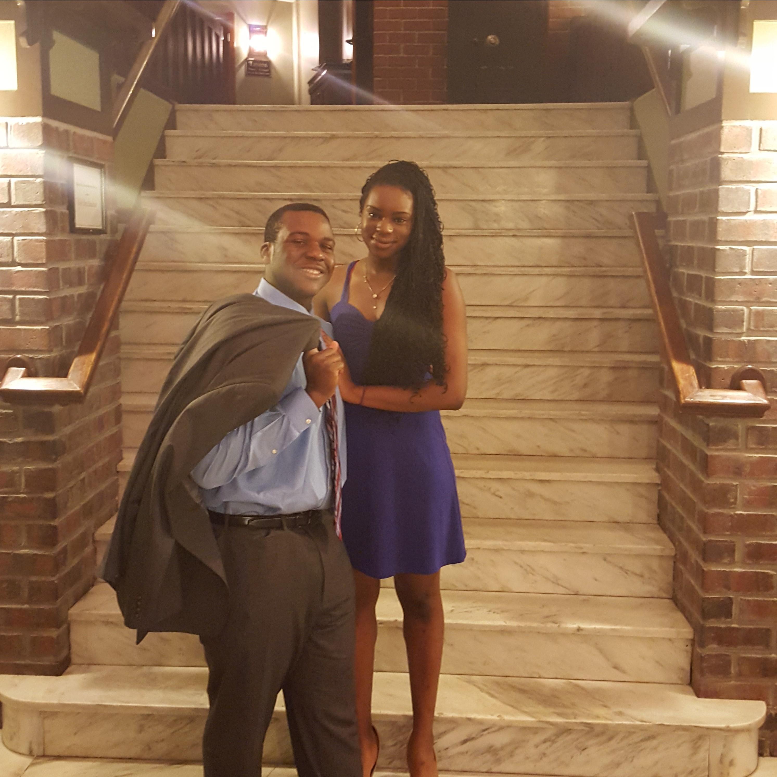 At our first formal as a couple