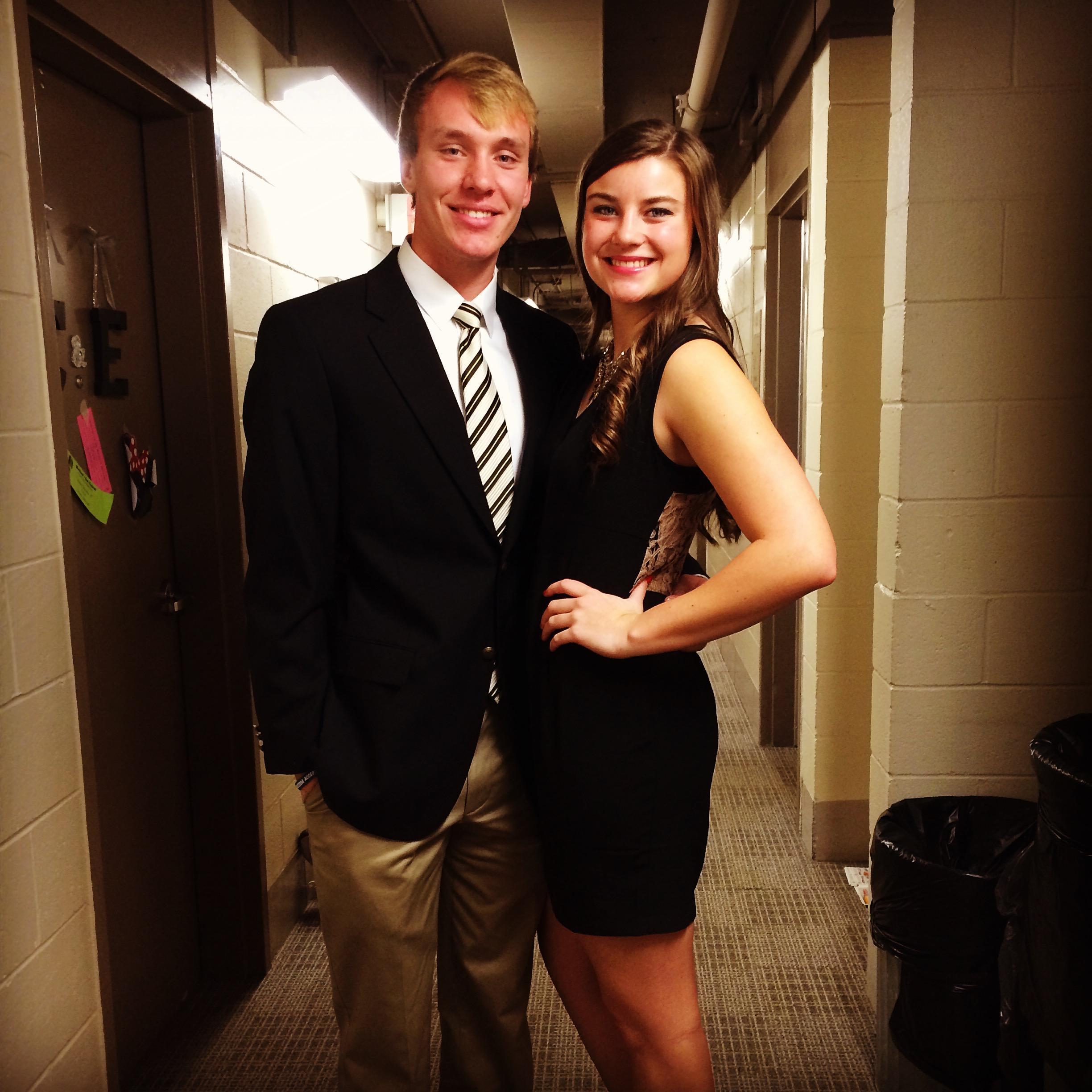 Our very first picture together when I asked him to be my date to semi-formal