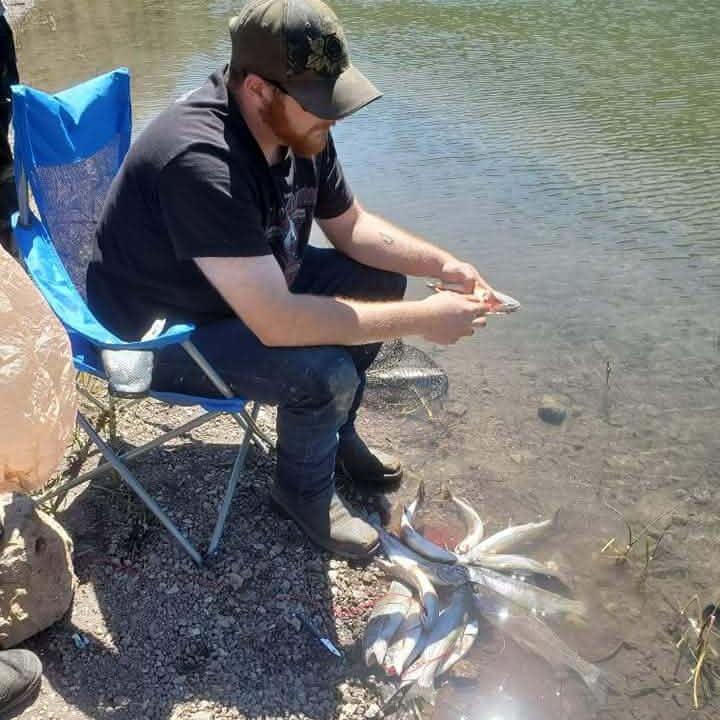 Another of Lance being the pro fisherman he wants to be.