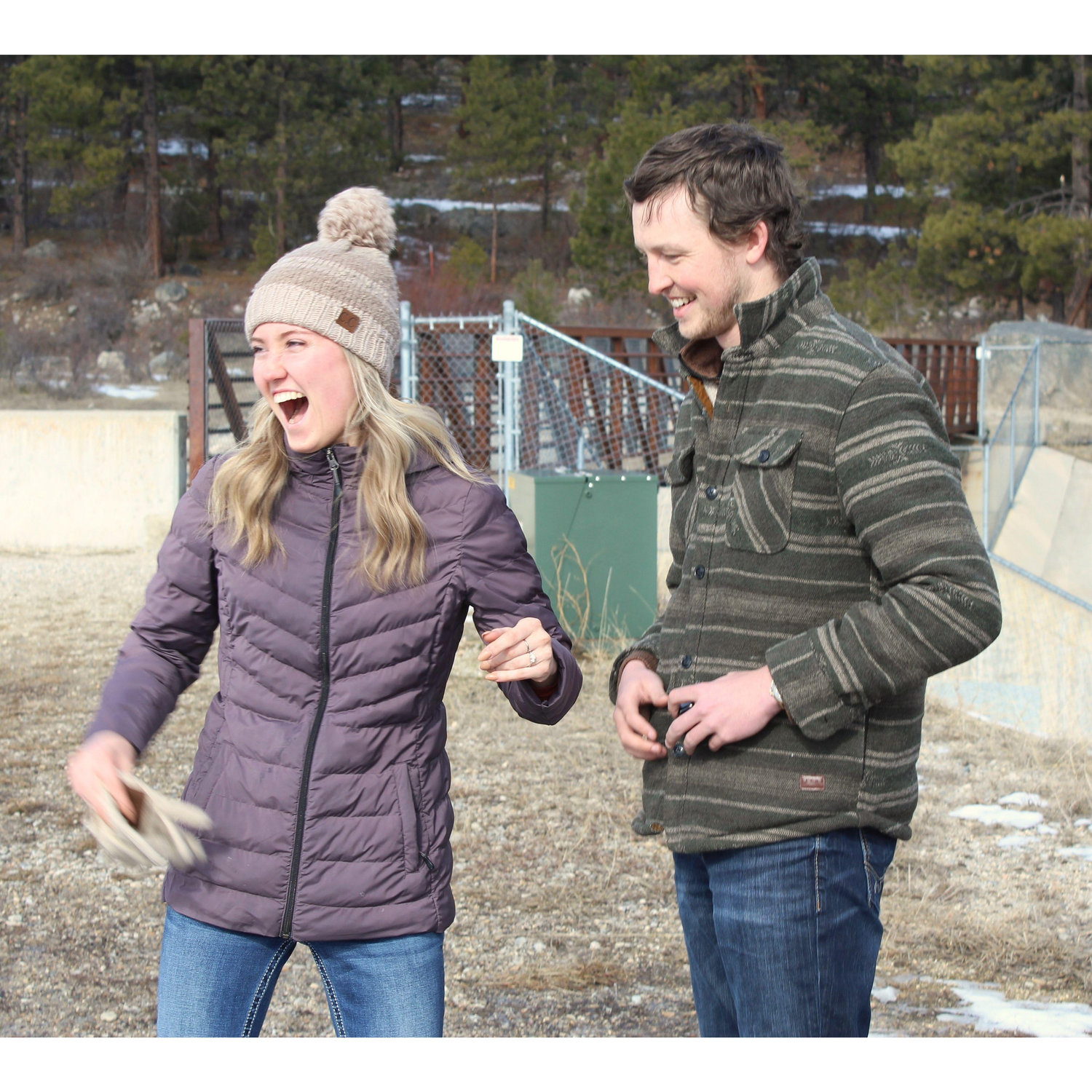 Seconds after Evan proposed.