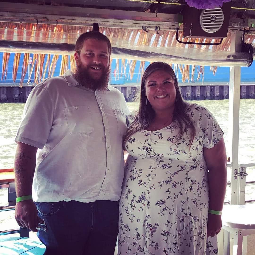 Engagement Party on the Big Kahuna Tiki Boat Ride in Buffalo, August 2020.