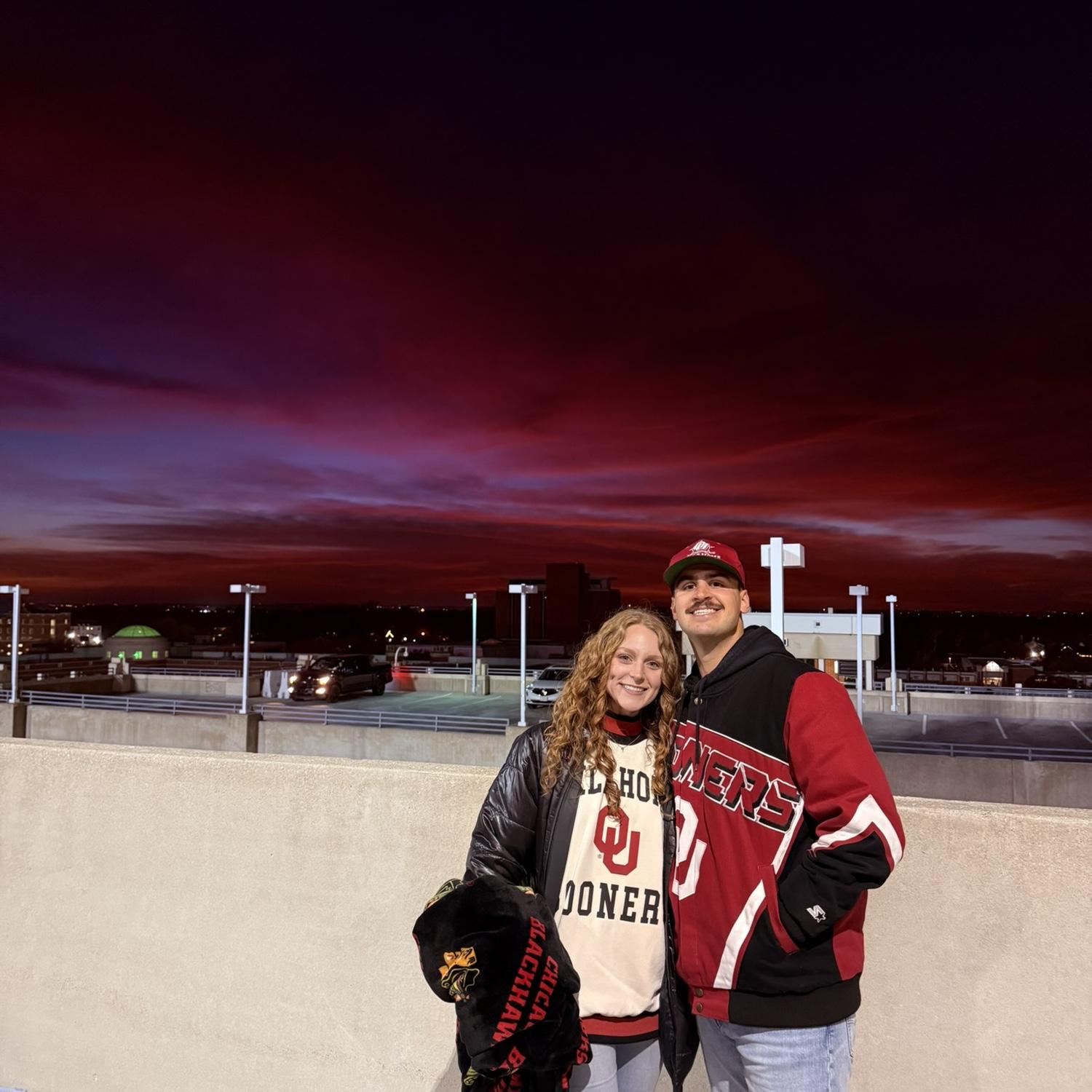 Crimson skies for another OU football game