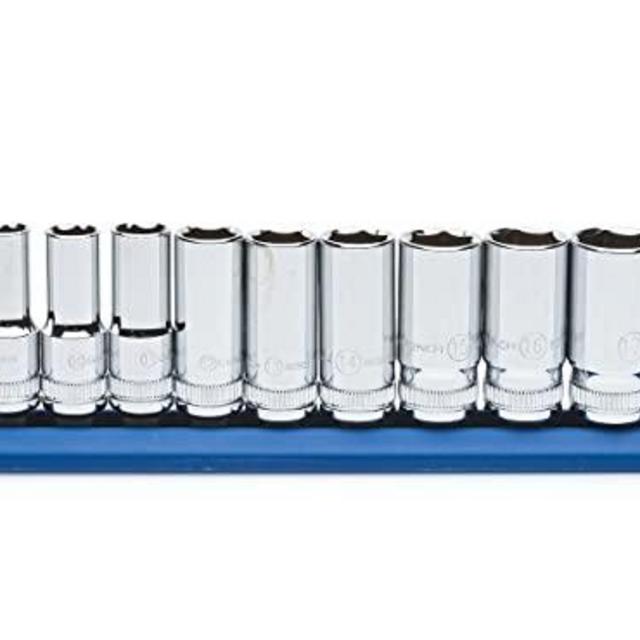 GEARWRENCH 14 Pc. 3/8" Drive 6 Point Mid-Length Socket Set, Metric - 80554S
