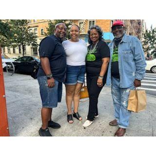 Us with The Halls (our marriage coaches) - Melba's Restaurant 8/12/2023