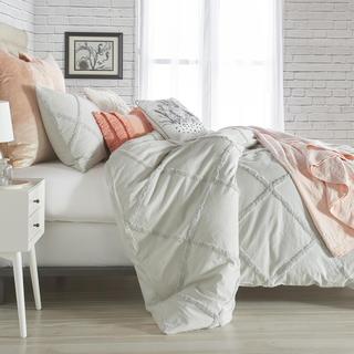 Chenille Lattice 3-Piece Comforter Set