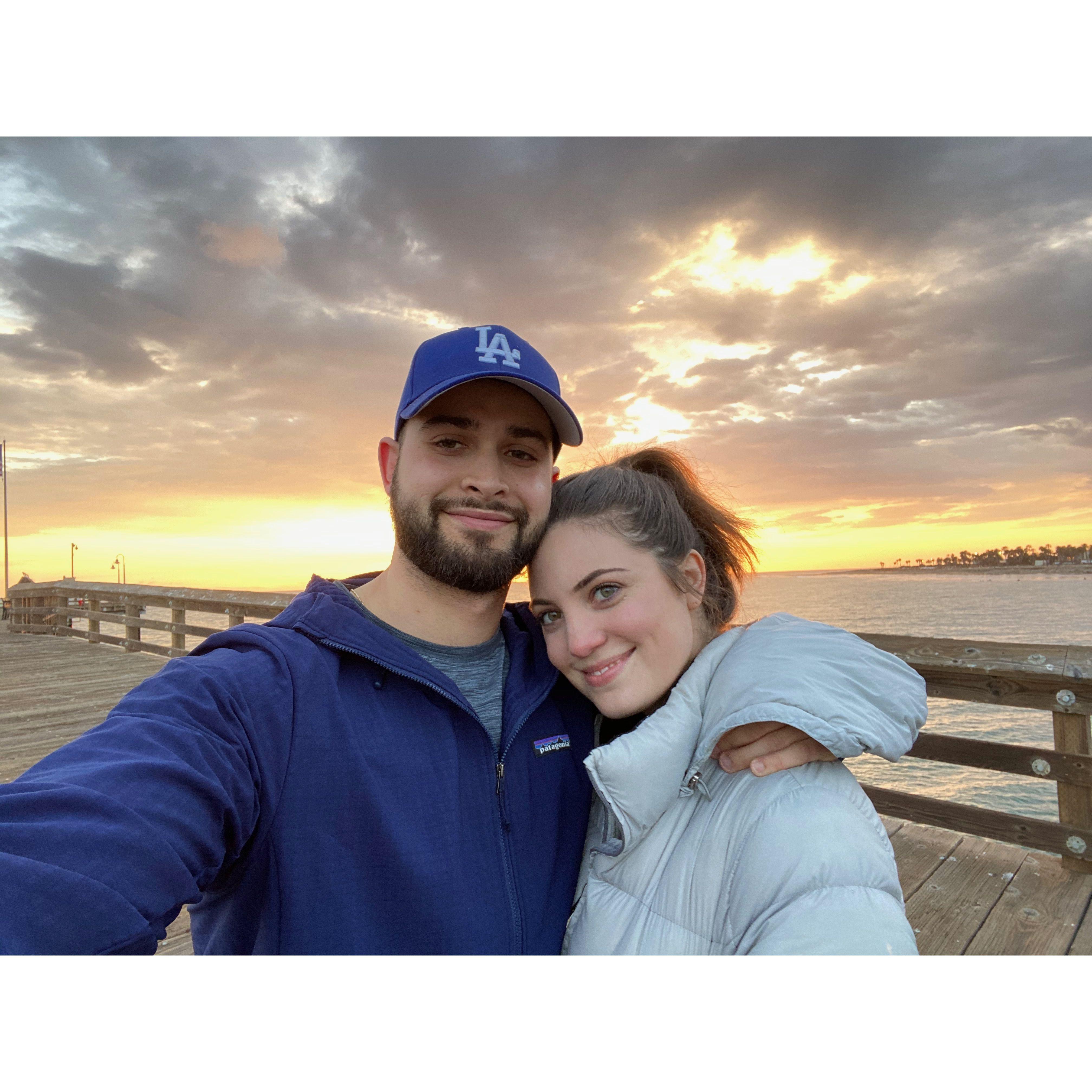 2020 - Ventura pier - we've taken countless sunset walks here over the last 4 years.