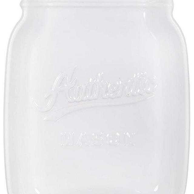 Home Essentials Mason Jar 7 X 5.5 X 1 inch Spoon Rest Home Decor Product, White