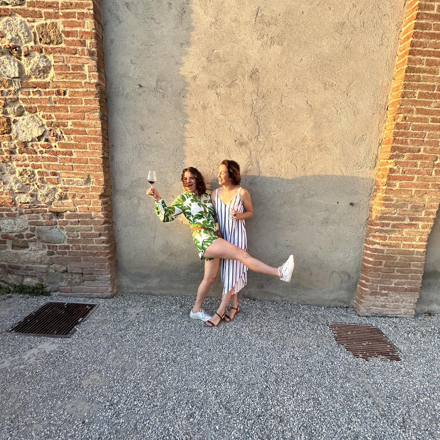 Montepulciano, Italy! right after we got engaged!