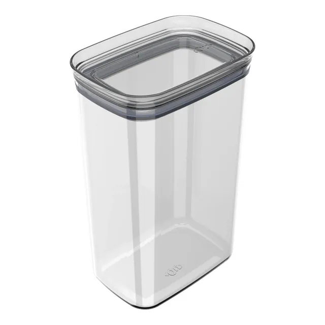 OU Airtight Food Storage Container 9.7cup, BPA Free Clear Plastic Food Storage Container with Leak Proof Lid, Stackable Kitchen Pantry Organizer