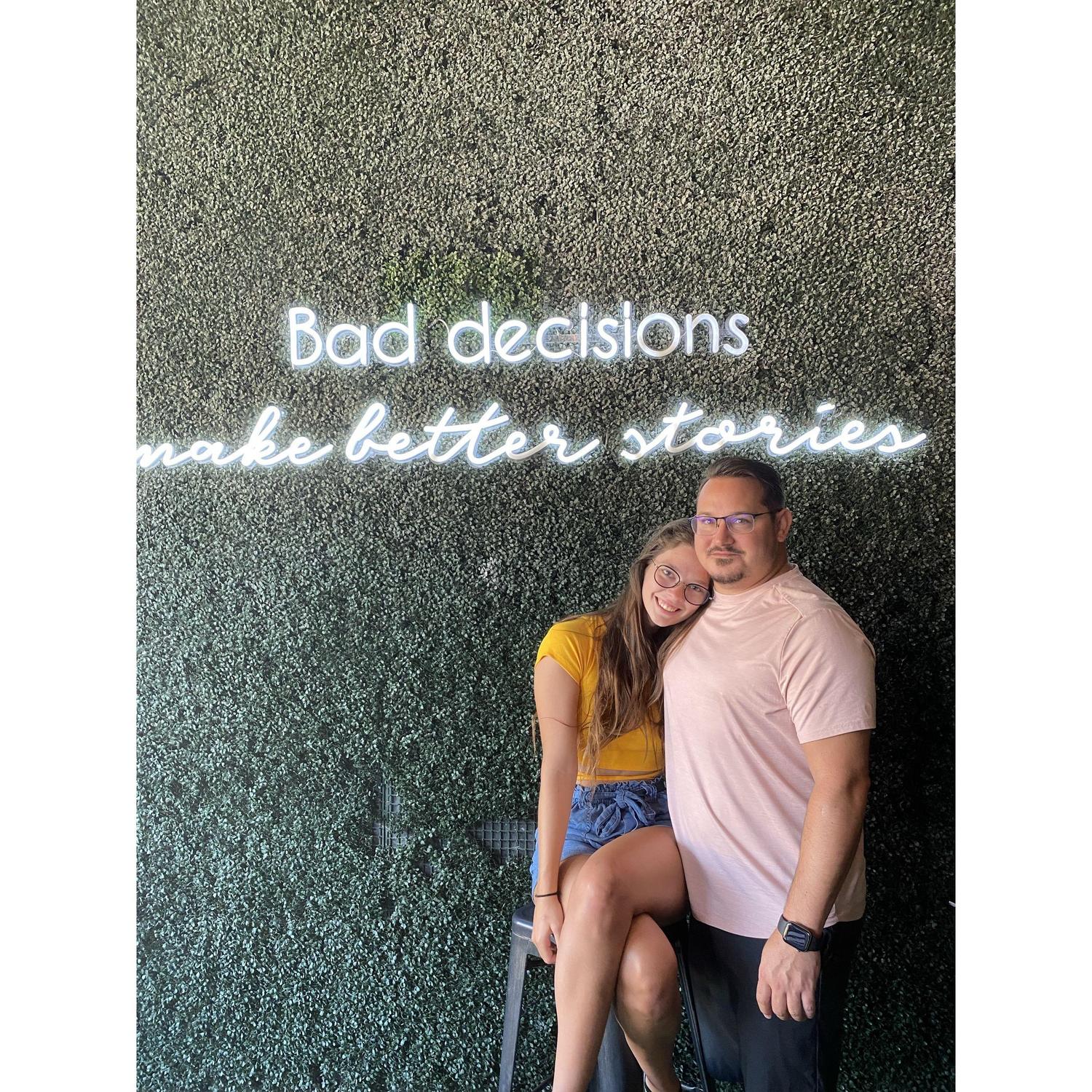 Our very first photo together!