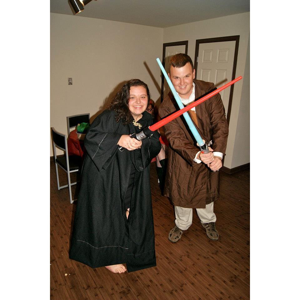 We are always down to match our costumes for Halloween!