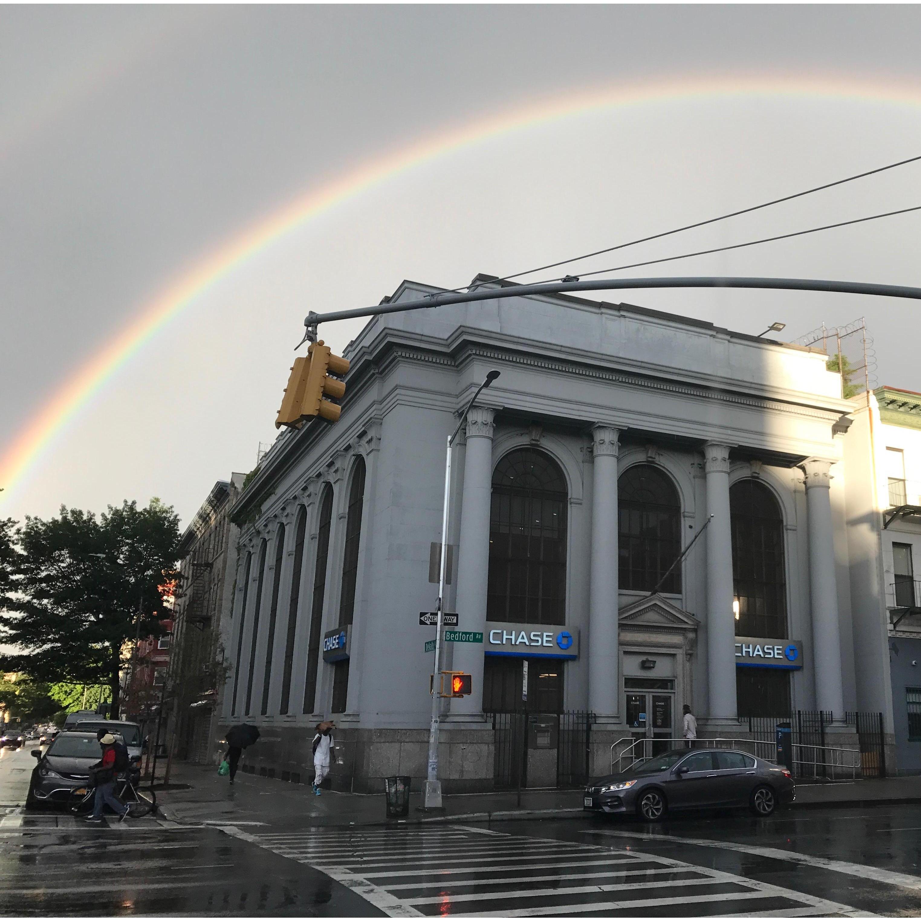 Double rainbow, Bedford & Nostrand Avenues, Brooklyn