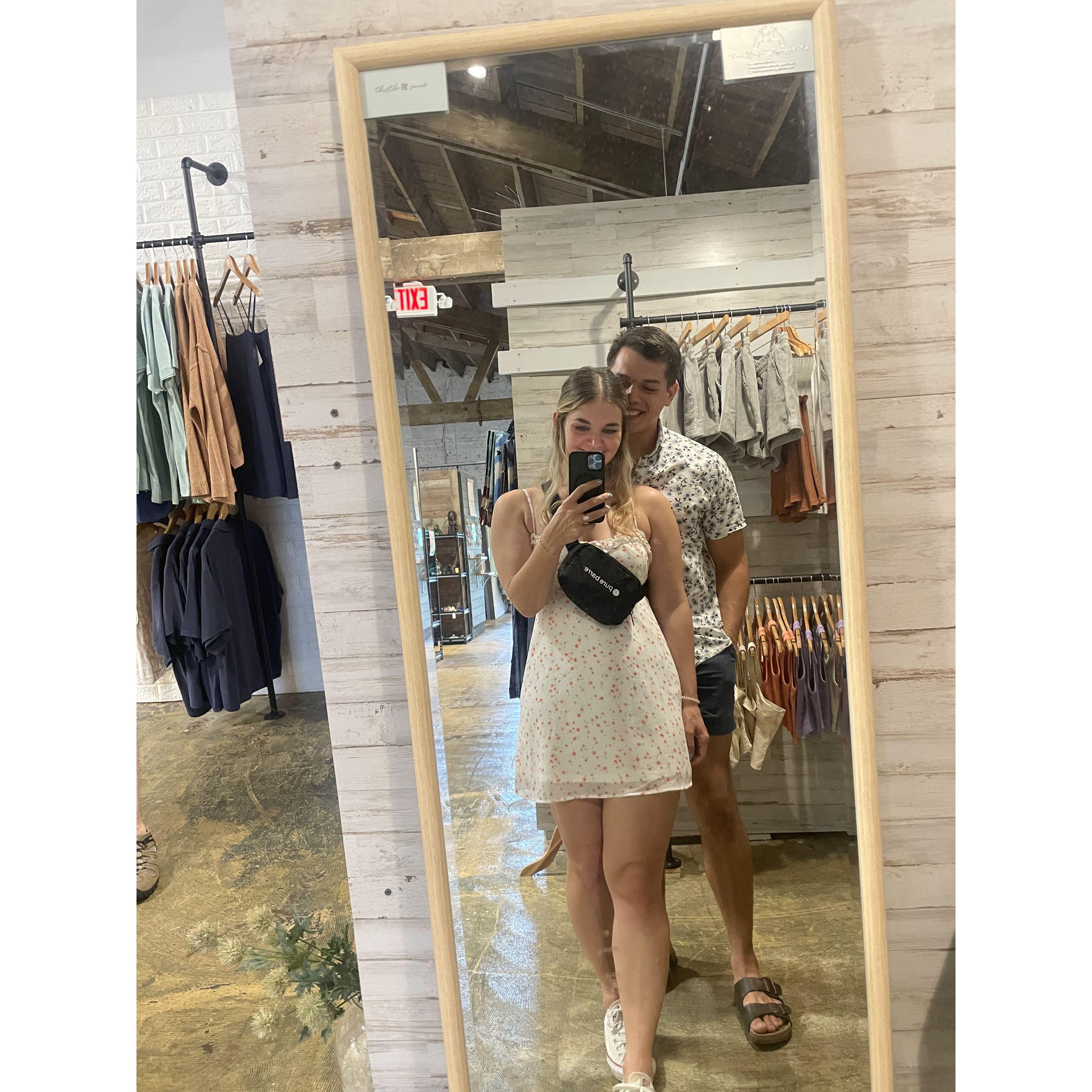 Feeling cute might get married later.