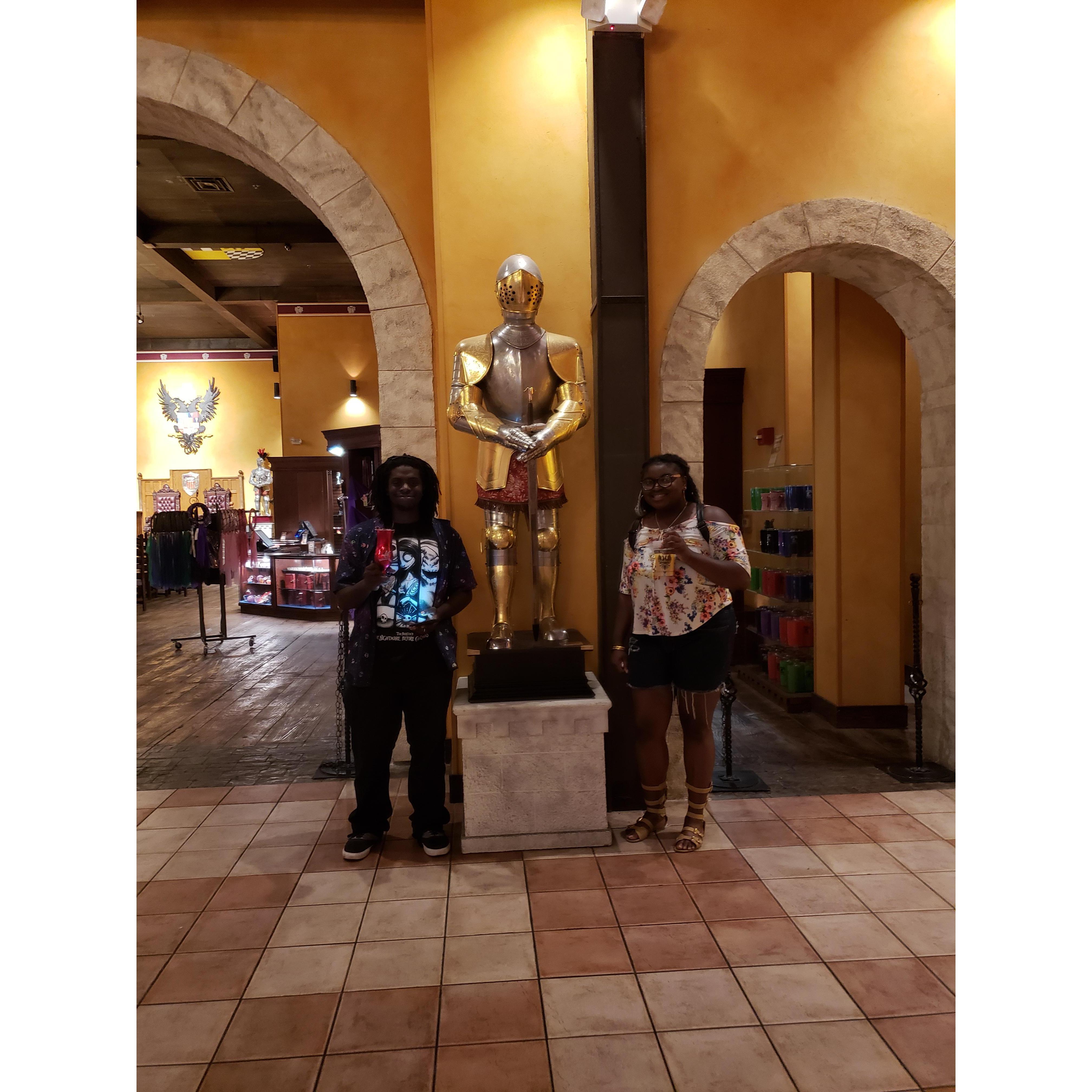we went to medieval times in Florida
