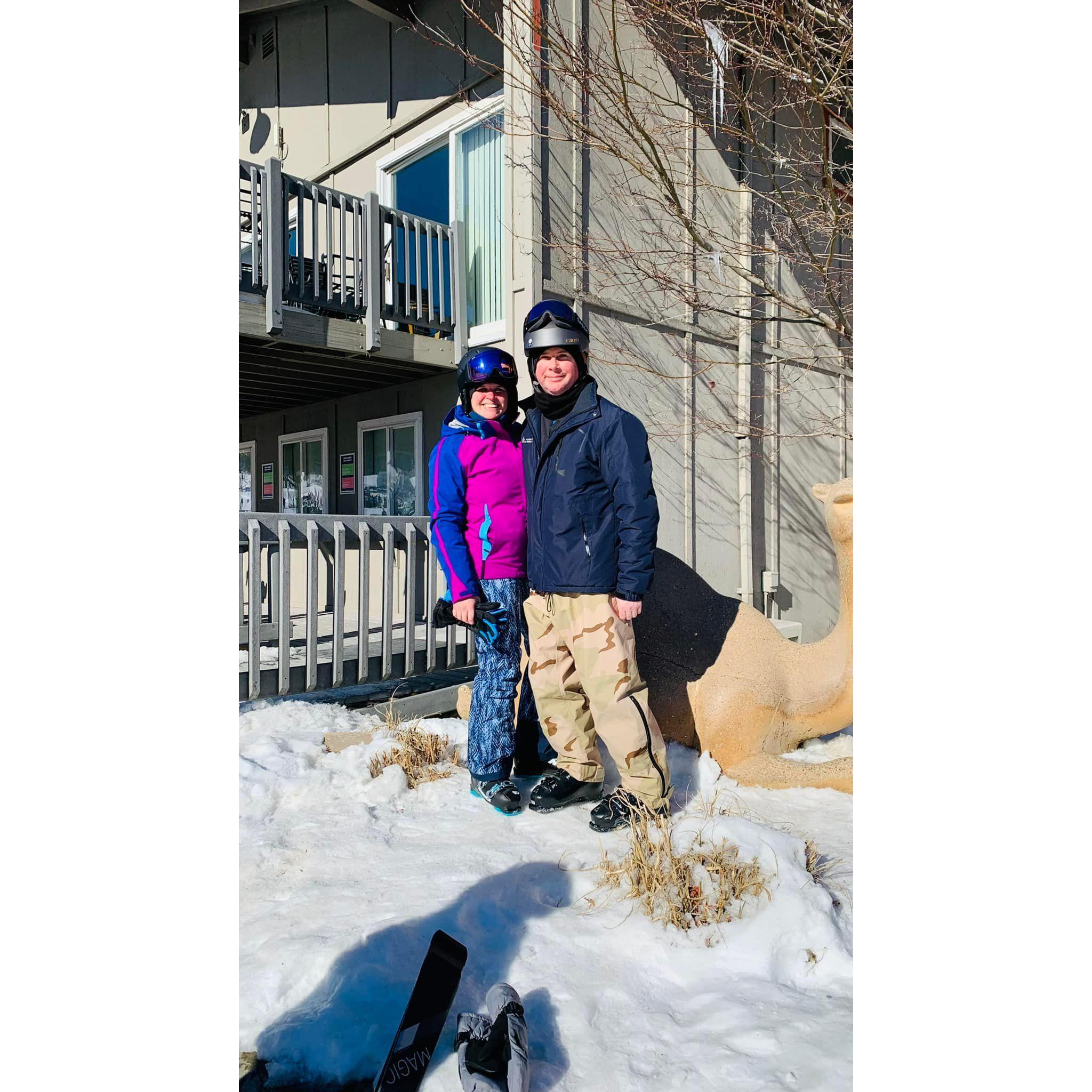 First ski trip together - to Camelback in the Poconos!