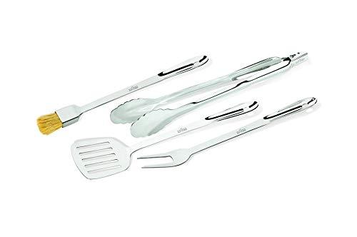 All Clad BBQ Tool Set, 4 Pieces, Silver