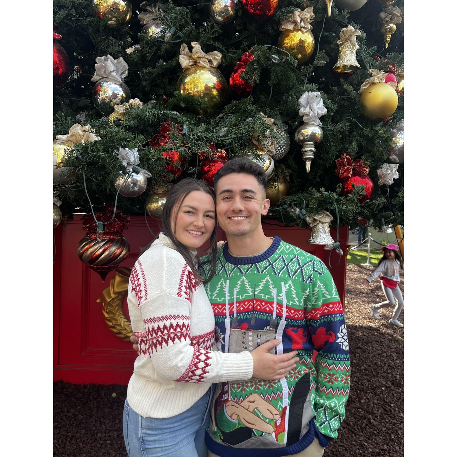 Christmas pictures at the Americana
