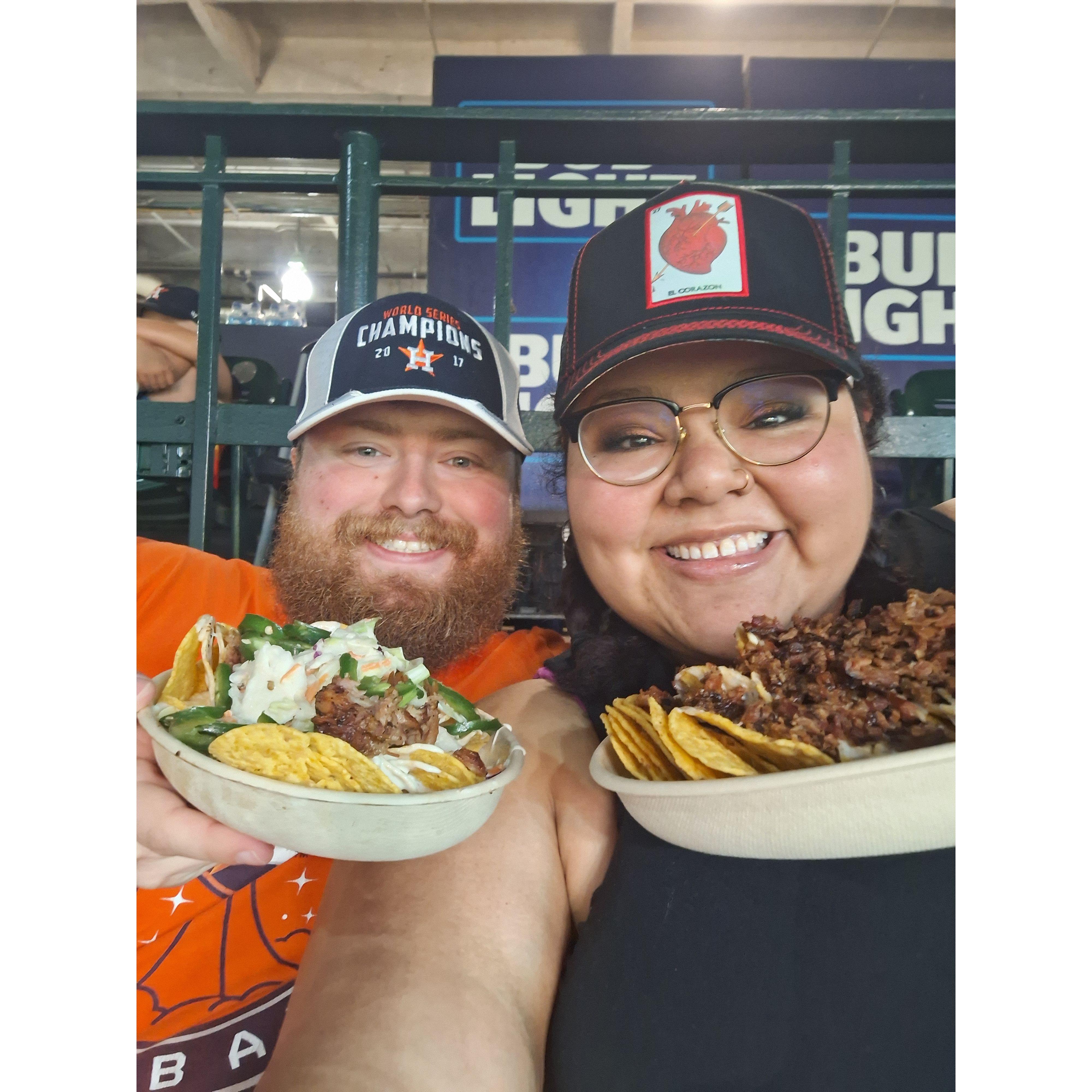 My first Astros game and they won!