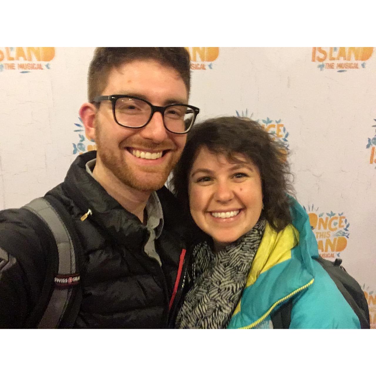 A night on the town (after work) to see the best musical ever!