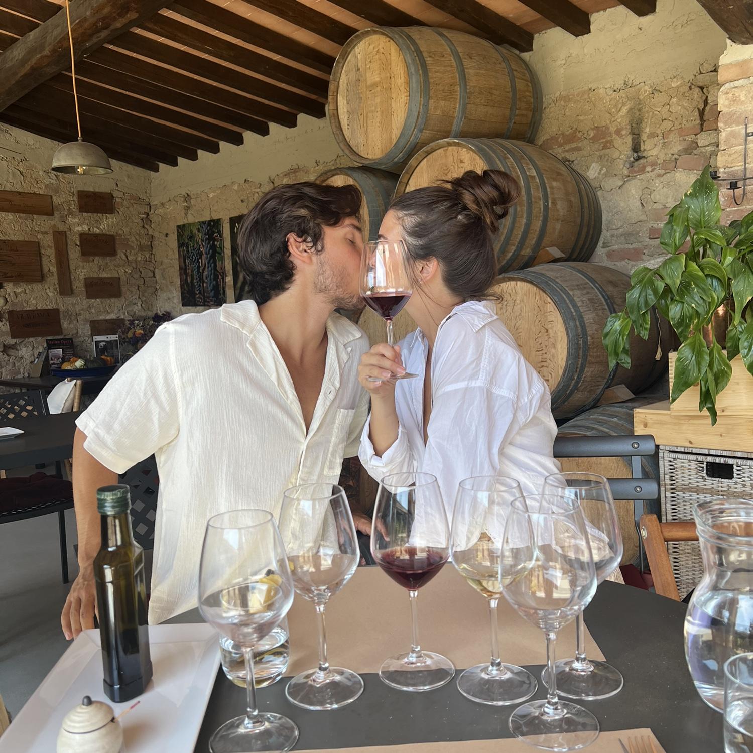 Enjoying Italy together and pretending like we know anything about wine..